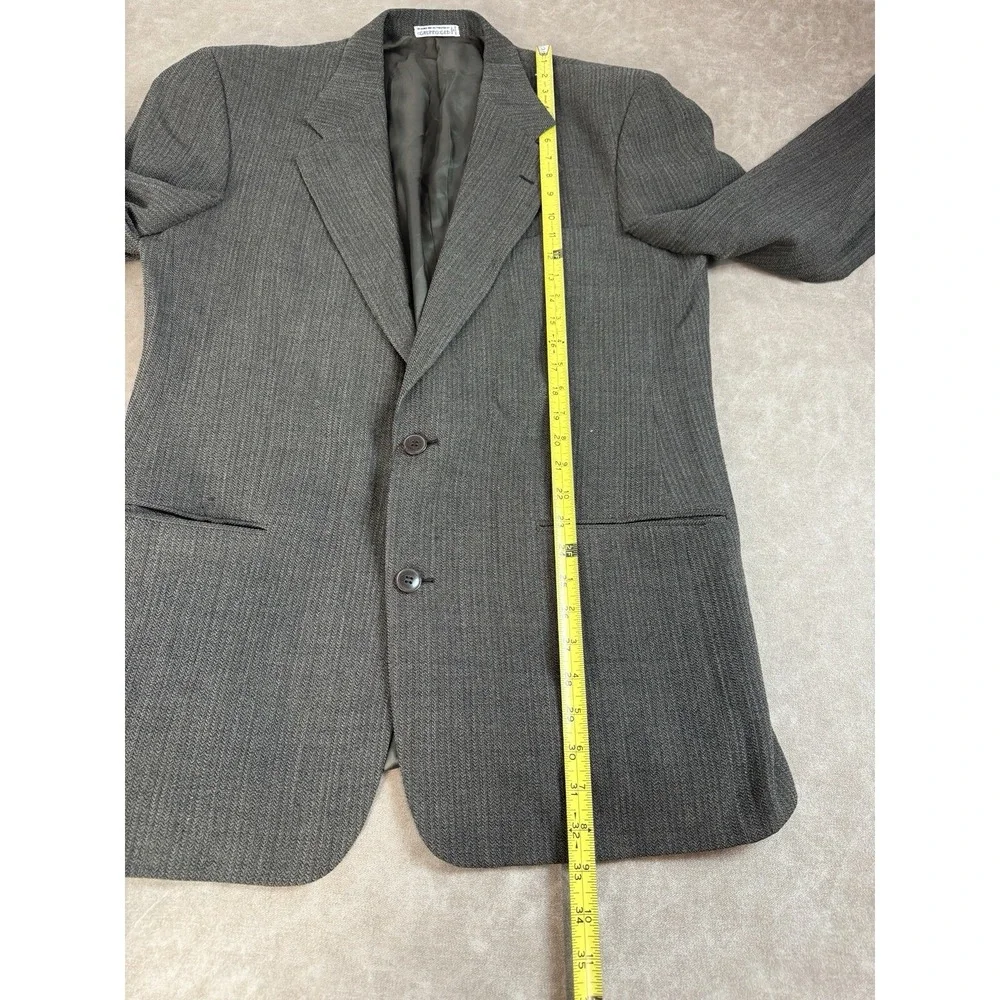 Bloomingdales Harris Tweed Blazer Unlined Mens 40L Sport Coat Wool Jacket Preppy